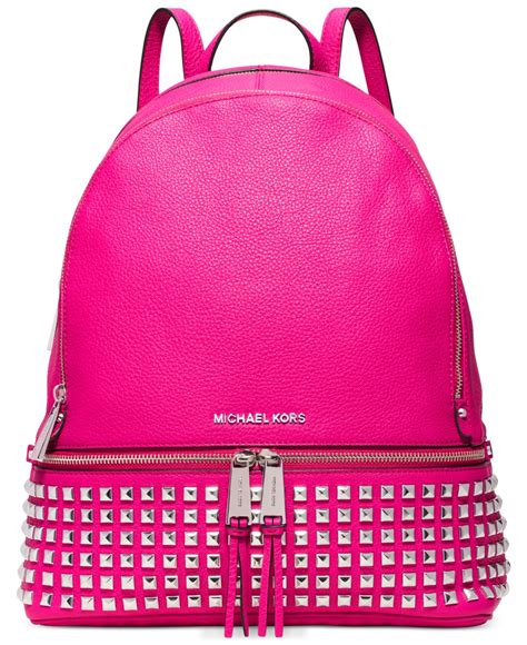 michael kors pink backpack|michael kors large pink bag.